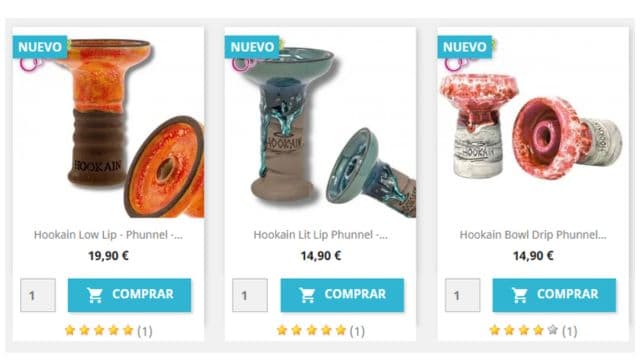 Cazoletas hookain